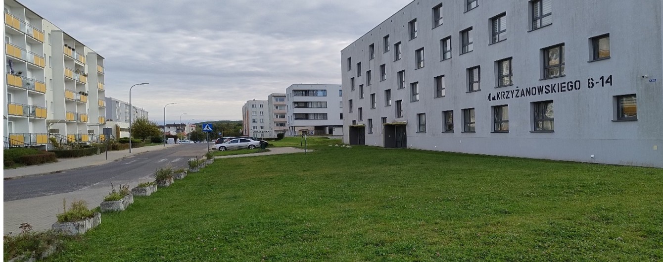 Budowa chodnika i miejsc postojowych wzdłuż ulicy Krzyżanowskiego 12-14 do Wyki 8